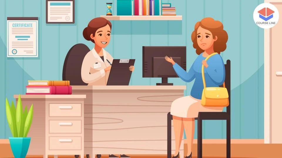 Train in front-desk operations, patient communication, and healthcare administration.