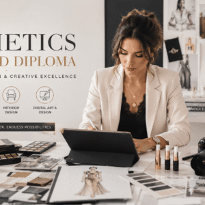 Professional learner studying beauty, fashion, and design in an Aesthetics Advanced Diploma course