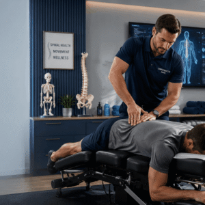 Professional chiropractic treatment session for Chiropractic Care Course online diploma training
