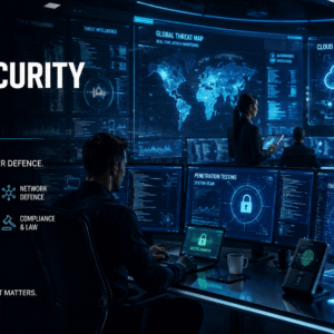 Cyber Security Diploma training with ethical hacking, network security, and digital threat monitoring environment