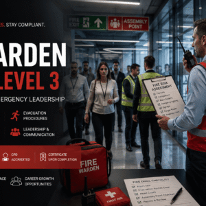Fire Warden Diploma training with workplace evacuation, fire safety equipment, and emergency response procedures