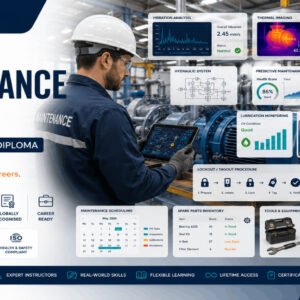 Professional Maintenance Staff Diploma course featuring industrial equipment maintenance, diagnostics, safety, and technical repair skills.