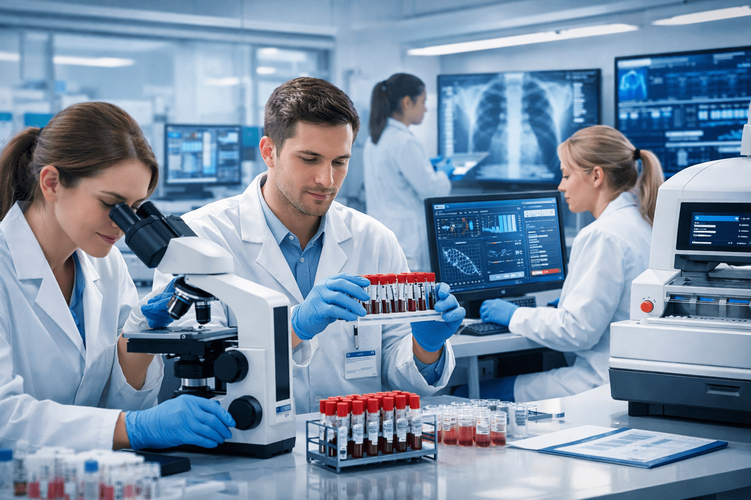 Mental health nursing students training in a modern clinical classroom during Level 3 diploma studies