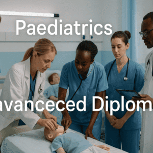 students learning paediatrics advanced diploma in a UK hospital classroom