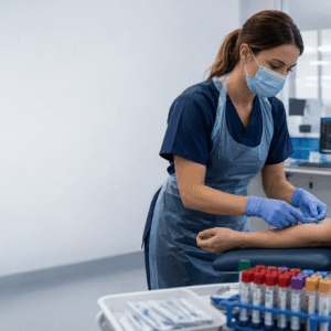 Professional blood collection procedure for Phlebotomy Training Course online diploma programme