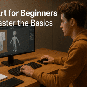 3D art for beginners learning 3D modelling and sculpting using Blender and ZBrush software.