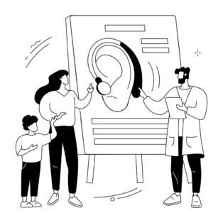 Study hearing sciences, diagnostic audiometry, and hearing aid technologies.