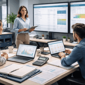 Accountancy for beginners learning bookkeeping, financial statements, UK tax basics, and accounting software