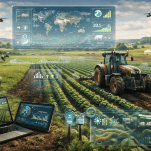 Advanced Farming Diploma Level 8 showcasing precision agriculture, sustainable farming systems, livestock management, and modern farm technology