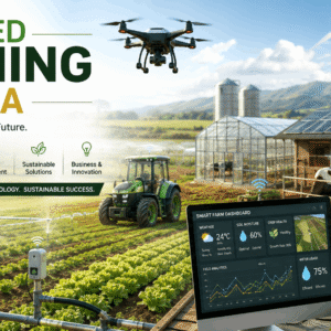 Advanced Farming Diploma students using smart agriculture technology and sustainable farming systems