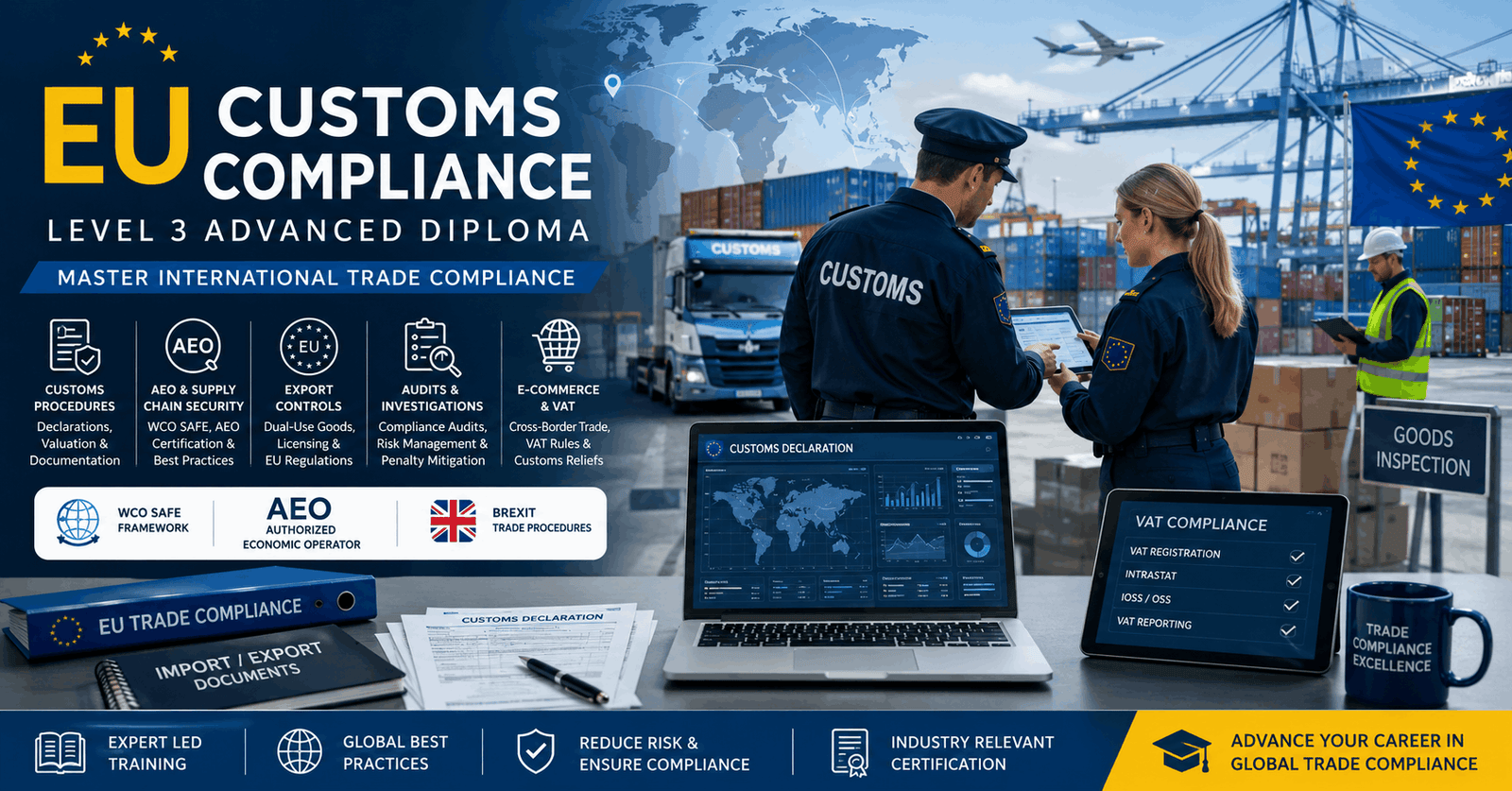 Professional trade compliance office for EU Customs Compliance training and customs documentation management