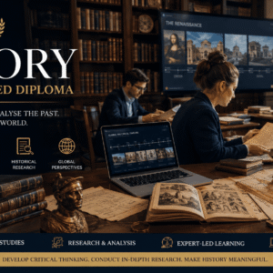 History Diploma learners studying world history, ancient civilisations, and historical research materials