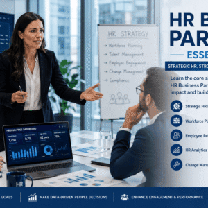 HR professional leading workforce strategy in HR Business Partner training course