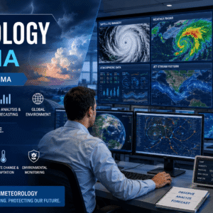 Meteorology Diploma course featuring weather forecasting systems, satellite data, and atmospheric science analysis