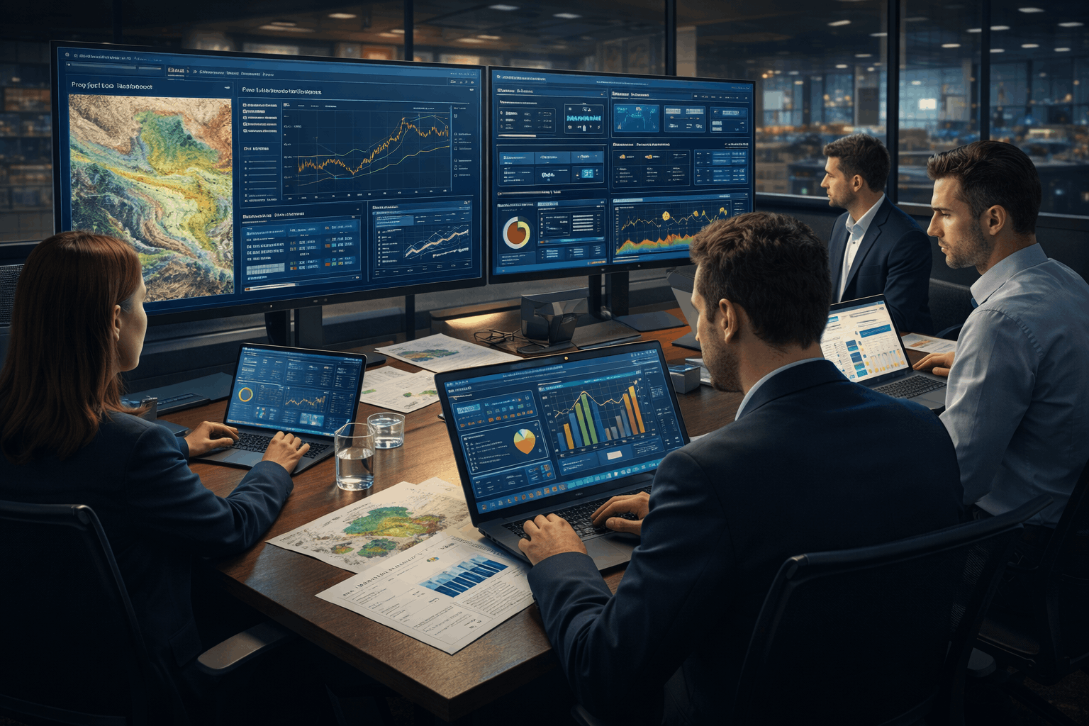 Mineral economics level 3 students analysing mining financial models, resource data and investment forecasts