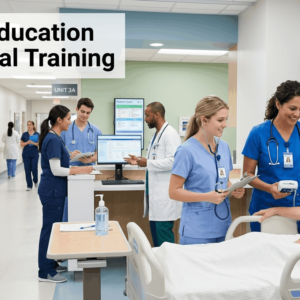 Healthcare professional providing patient care during a Registered Nurse Course training session