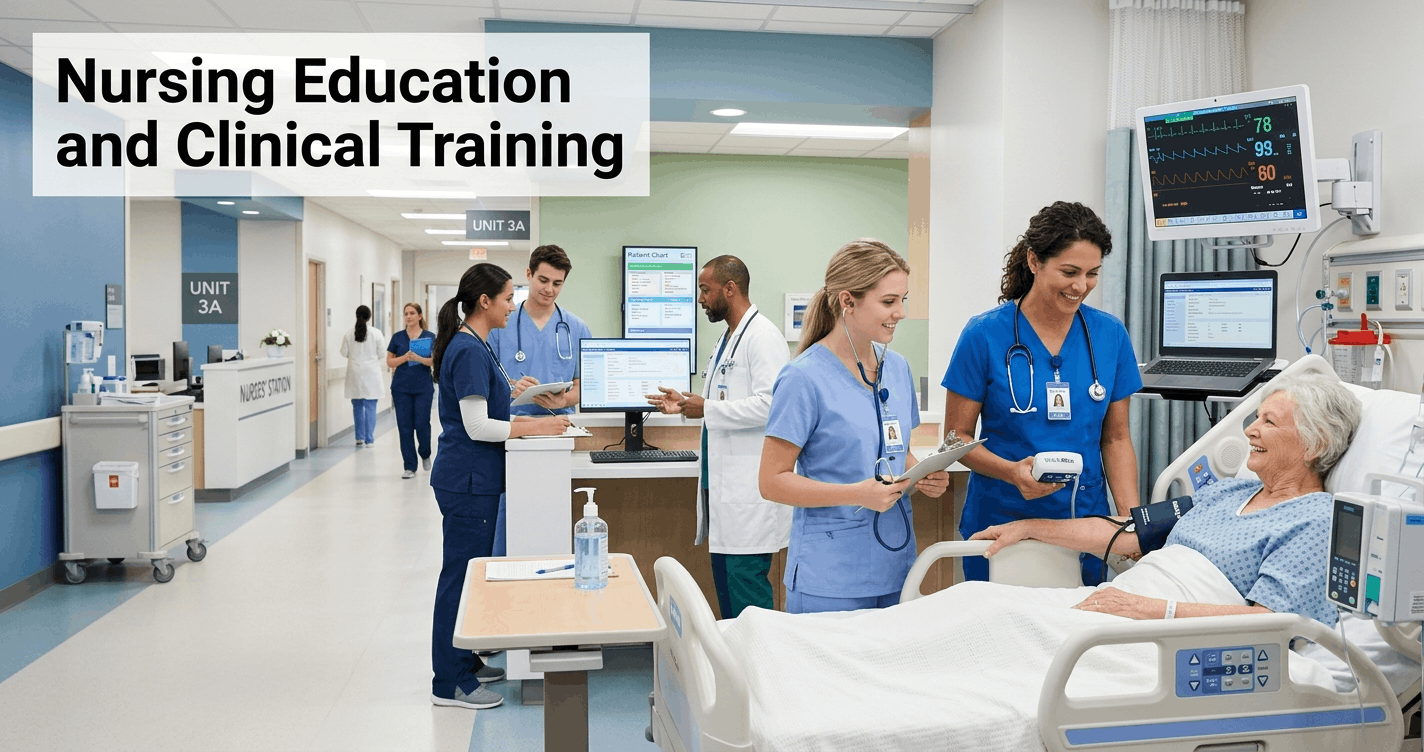 Healthcare professional providing patient care during a Registered Nurse Course training session