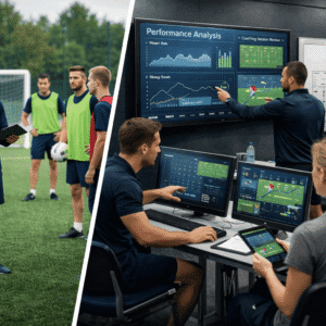 Learners developing leadership, performance analysis, and coaching skills in a Sports Coaching Level 4 advanced diploma programme.