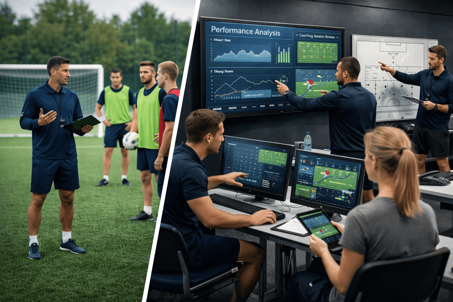 Learners developing leadership, performance analysis, and coaching skills in a Sports Coaching Level 4 advanced diploma programme.