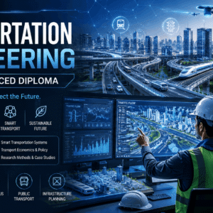 Transportation engineering professionals analysing smart traffic systems and highway infrastructure designs