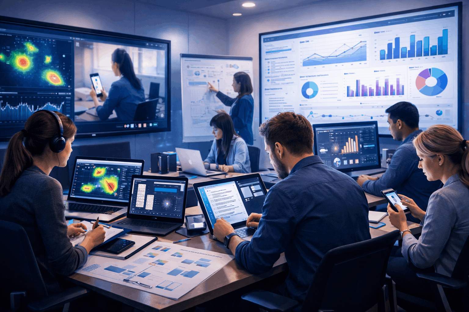 Professional ux researcher diploma training environment with usability testing, analytics dashboards and user research tools