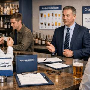 Professional Alcohol Personal Licence Holder training showing licensed premises compliance and responsible alcohol service practices.