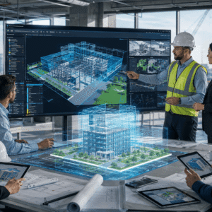Building Information Modeling professionals using 3D digital construction models and BIM project collaboration tools.