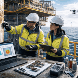 Offshore Corrosion Engineering Level 3 Diploma training focused on materials selection, corrosion prevention, inspection, and offshore structures