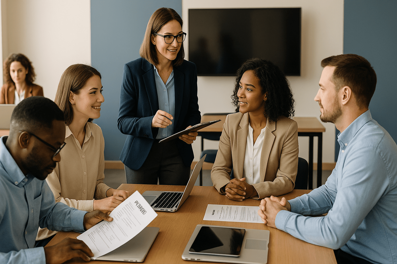 Students improving resumes and interview skills during a UK career workshop.