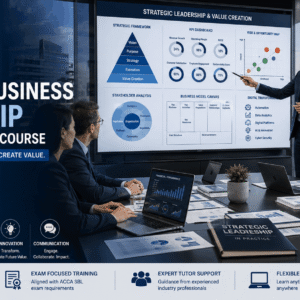 ACCA Strategic Business Leadership course covering strategy, governance, leadership, risk and case study analysis