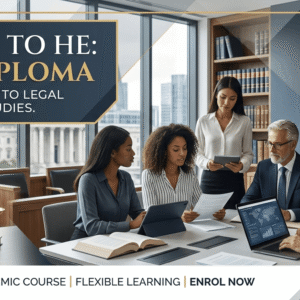 Access to HE Law diploma banner showing legal studies, politics and justice concepts