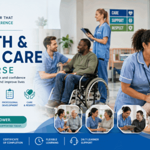 Health and Social Care Course showing care professionals supporting patients in a safe and compassionate care setting