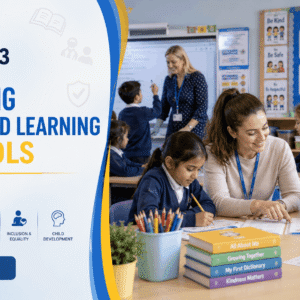 Learners developing classroom support skills in Supporting Teaching Learning course for school-based careers