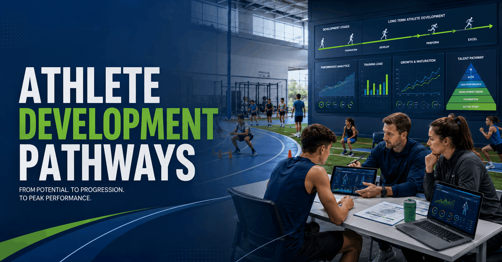 Coach managing athlete development pathways through performance planning, talent development and athlete support.