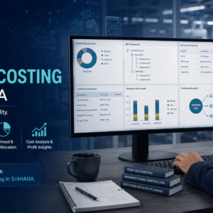 SAP Product Costing professional analysing manufacturing costs, configuration data and standard cost estimates in S/4HANA