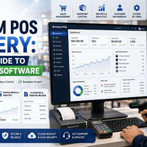 Aronium POS Mastery course covering point of sale software, inventory management, sales tracking, and reporting