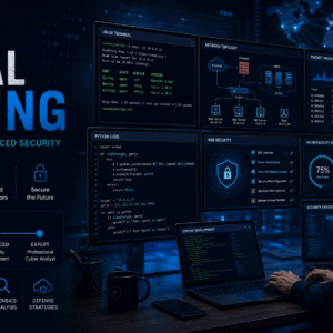 Ethical Hacking Course featuring cybersecurity, Kali Linux, network analysis, web security and Python skills
