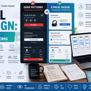 Ethical UX Design course teaching dark patterns, user trust, ethical interfaces, and responsible digital experiences