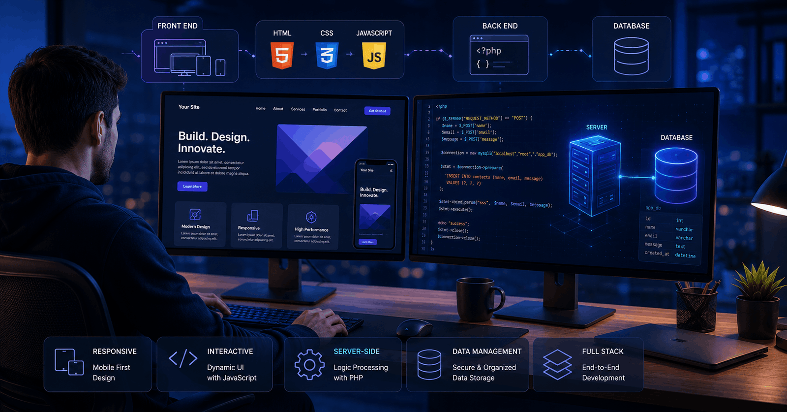 Full Stack React Course showing a developer building a responsive web app with React, Supabase and modern web technologies