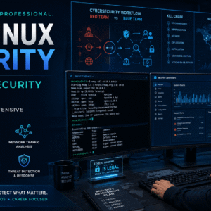 Kali Linux Security training with Windows systems, network analysis, penetration testing and defensive cybersecurity tools