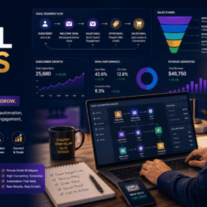 Professional learning Email Sales Strategy with email sequences, sales funnels, automation, and customer conversion methods.