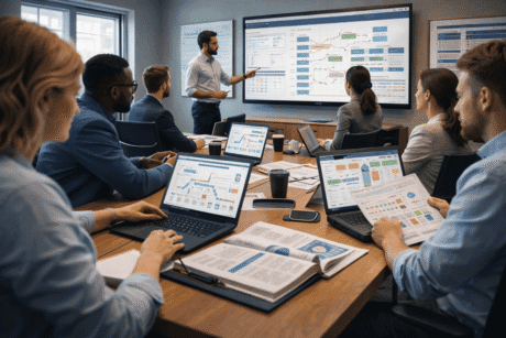 PRINCE2 Practitioner Certification learners studying project management processes, themes, and exam preparation materials